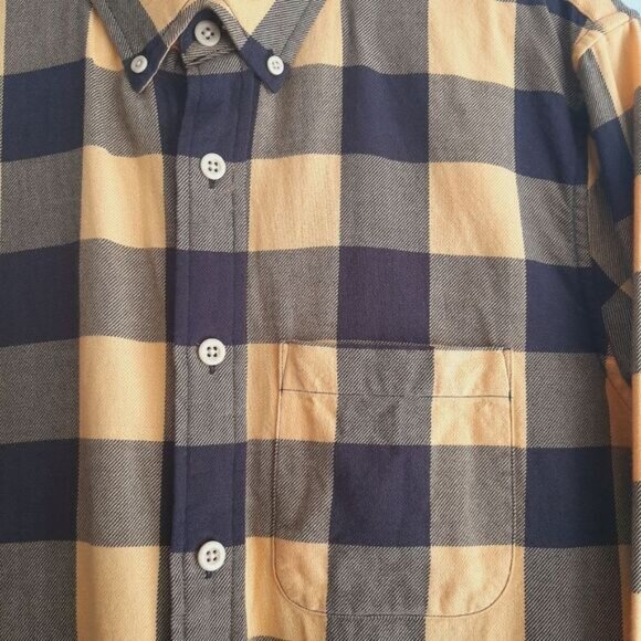 ABERCROMBIE & FITCH Slim Fit Buffalo Check Button Down Casual Shirt Men's Sz M - Picture 4 of 13